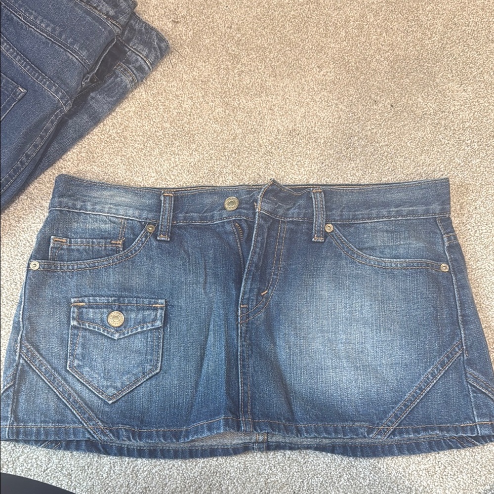 Denim Mini Skirt